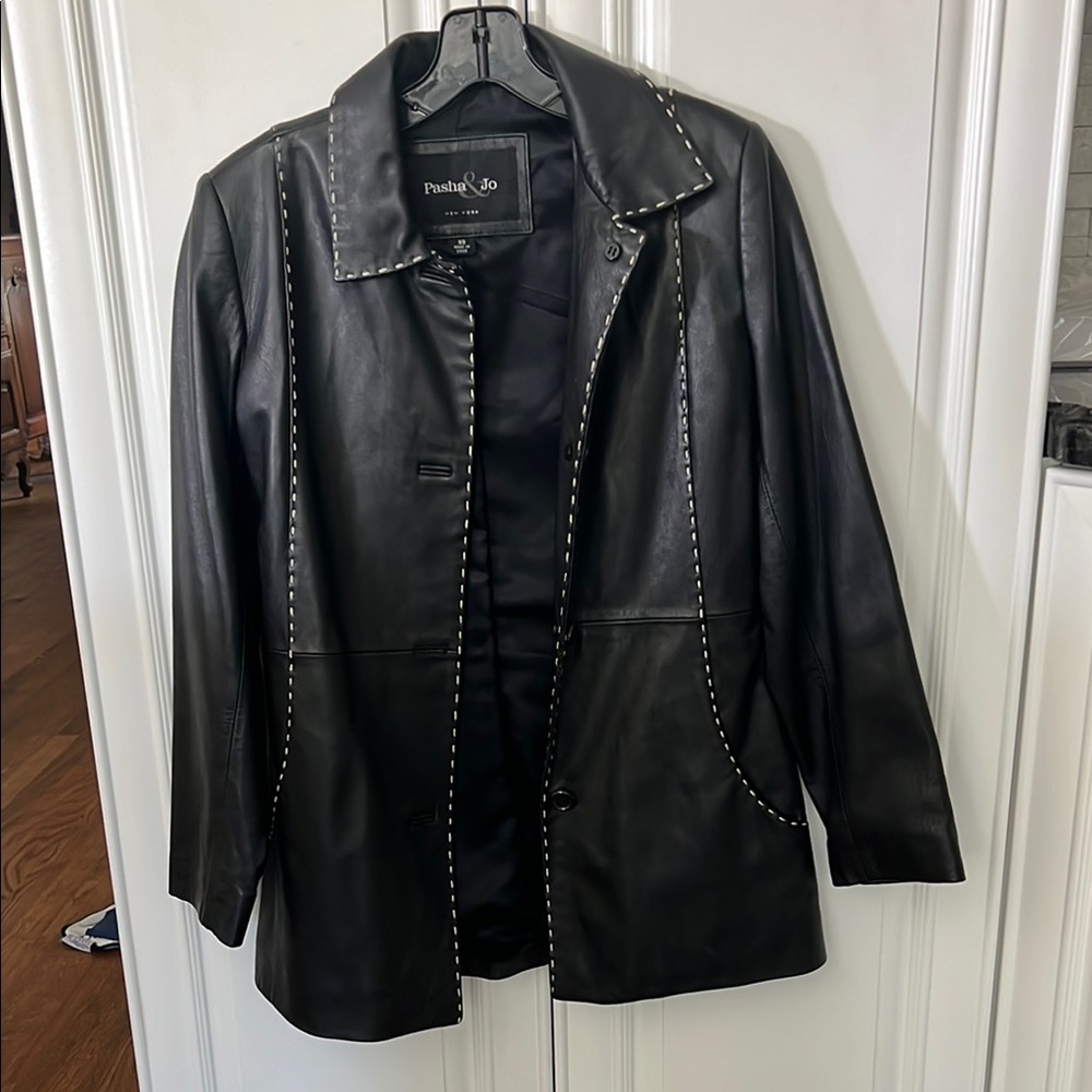 Women's Black Leather Jacket